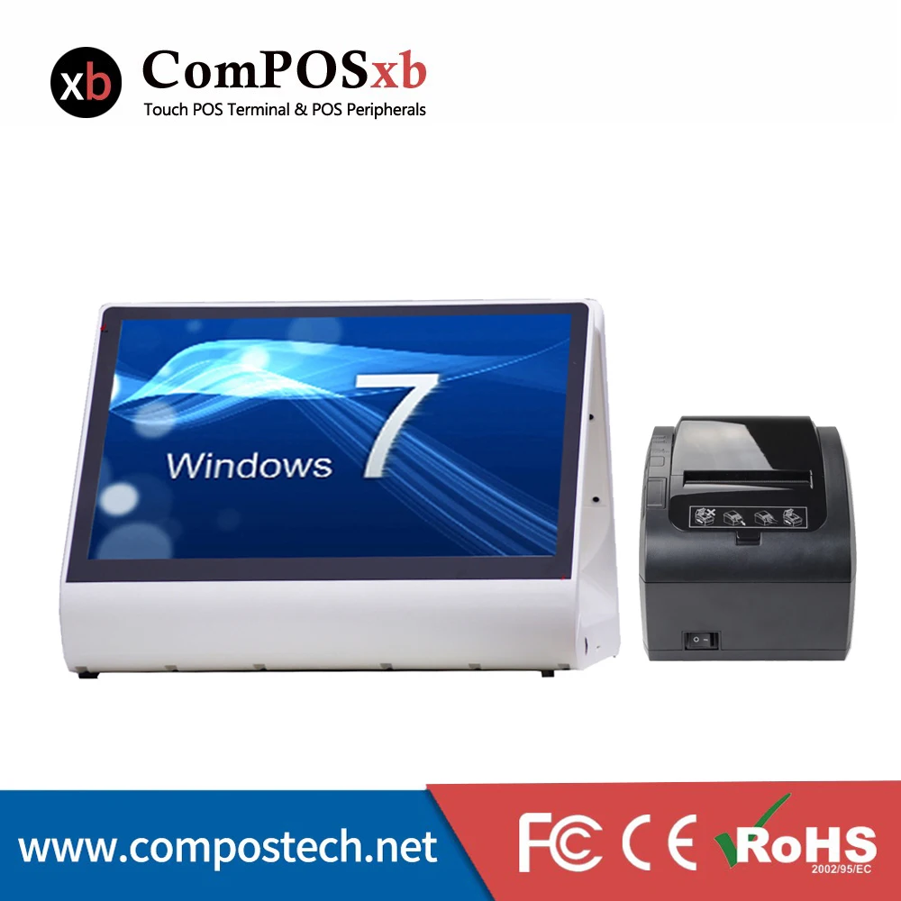 2018 новая система pos 12 дюймов touch все в одном пк двойной экран кассовый аппарат и 80