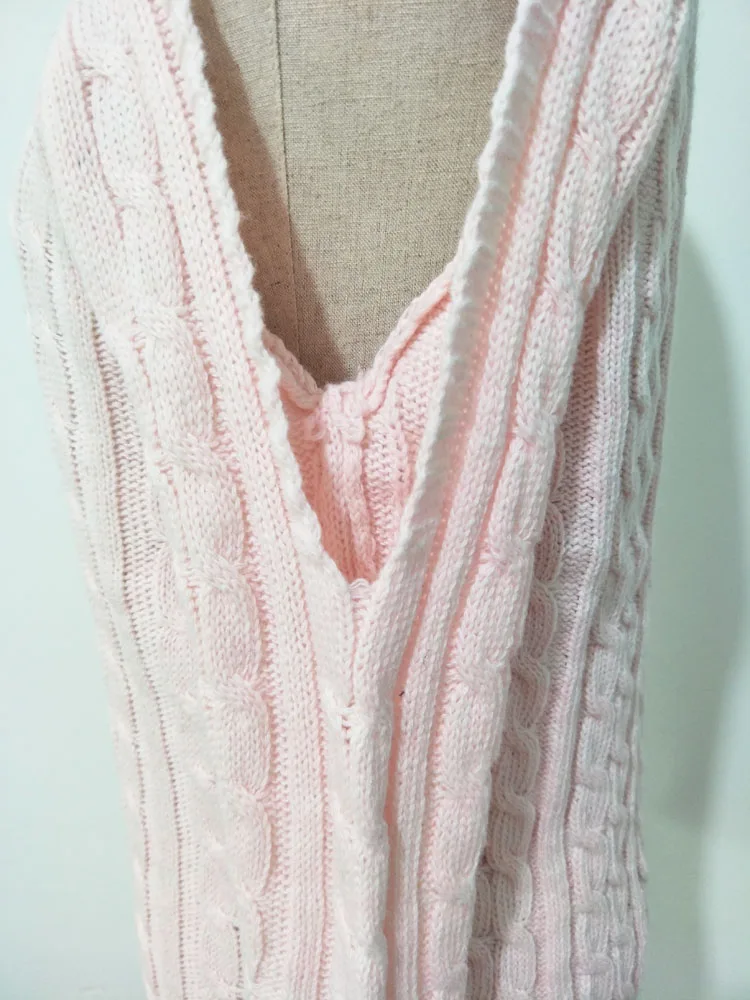 [Lakysilk] однотонные розовые женские свитера с открытыми плечами повседневные женские осенние модные топы с круглым вырезом и длинными рукавами для девочек