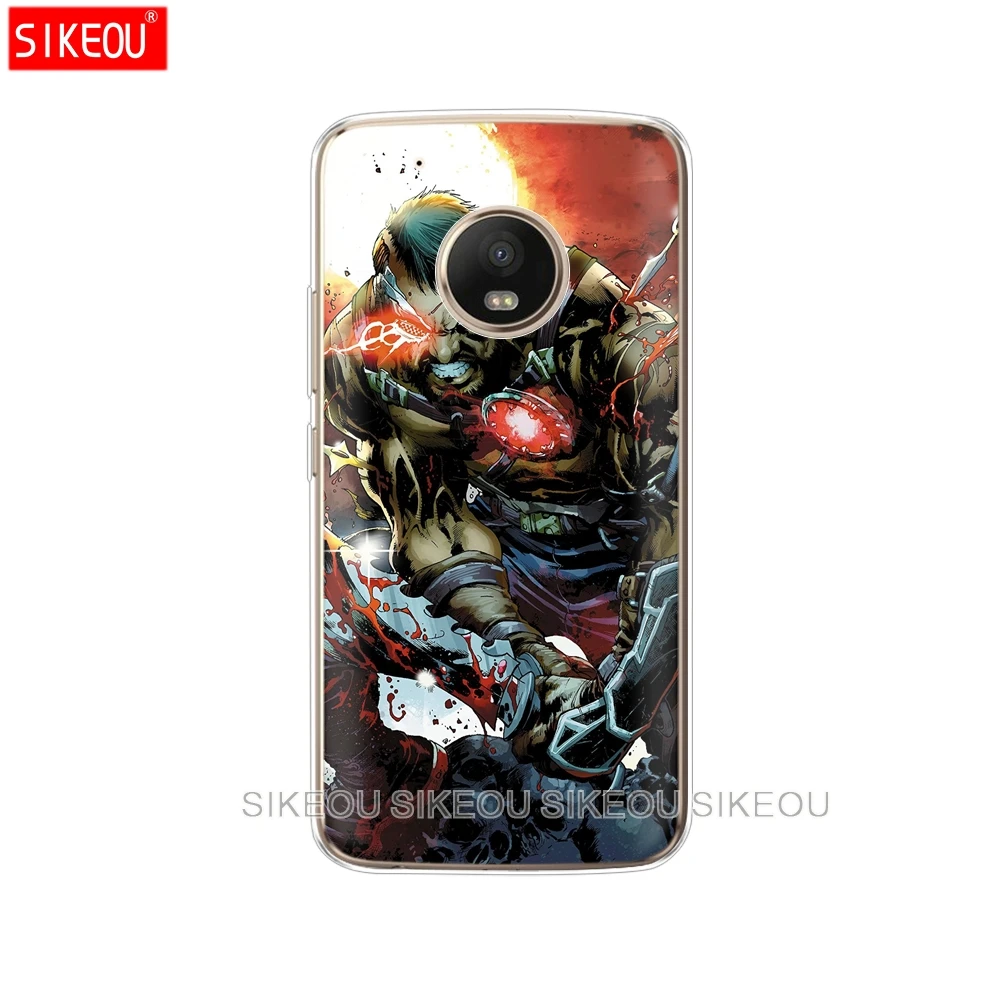 Силиконовый чехол для телефона Motorola Moto G6 G5 G5S Z2 Z3 PLAY PLUS X4 E4 E5 C Scorpion Sub Zero Mortal Kombat