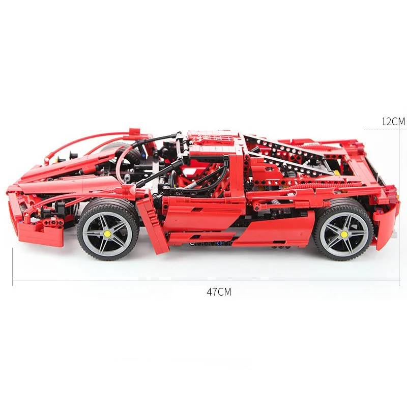 9186 серия гонщик супер автомобиль 1:10 модель строительные блоки набор совместимых 8653 Классическая техника автомобиль-Стайлинг игрушки для детей