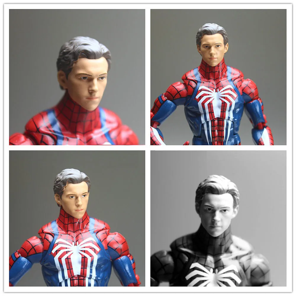 1:12 Человек-паук вдали от дома том Холланд голова склап для Marvel Legends " фигурка