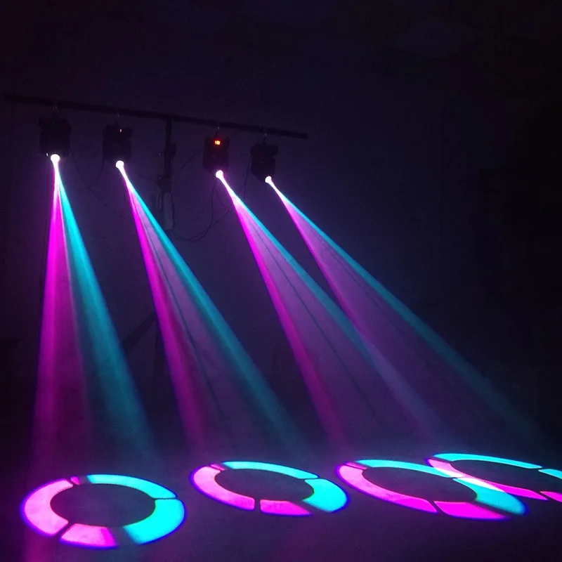 2 шт./лот, 30 Вт Светодиодный светильник Gobo Spot moving head DMX512 Disco вечерние DJ Club effect светильник ing