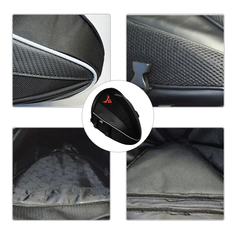 

Waterproof Motorcycle Rear Back Seat Bag Tail Bag Motorcycle Storage Bag Back Hump Oxford Top Case Shoulder