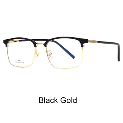 Black Gold Ralferty, оптические очки, мужские, ультралегкие, TR90, оправа для очков,, деловые, квадратные, по рецепту, близорукость, оправы для очков O8162 - Цвет оправы: Black Gold