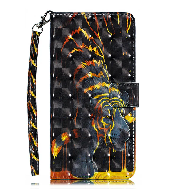 Golden Tiger Для huawei P30 Pro Коврики 10 20 Lite P30 P20 Nova 4E 4 3e 2i кожаный бумажник телефон чехол для iPhone 6 6s плюс Флип Стенд сумка Обложка - Цвет: Golden Tiger