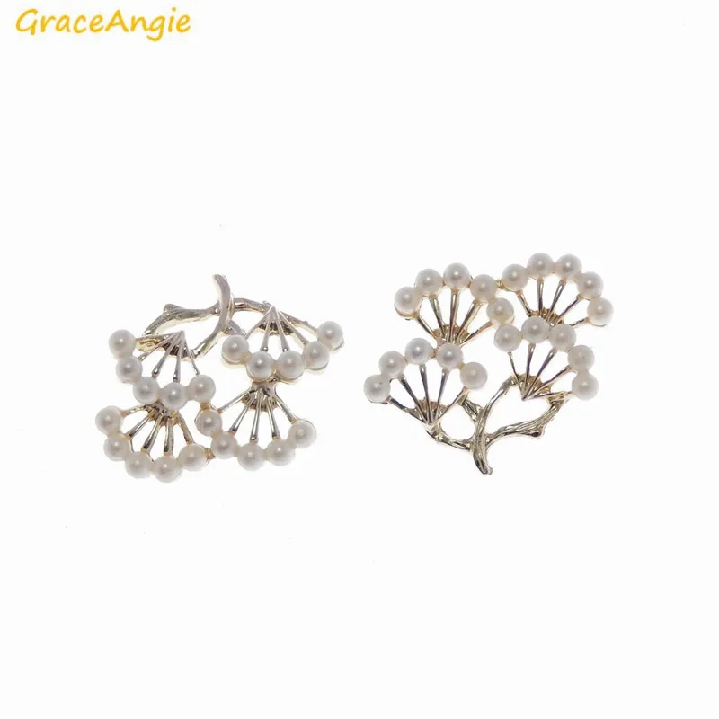Подвеска GraceAngie 3 шт. блестящий золотой цвет жемчужное ожерелье на ветке подвеска