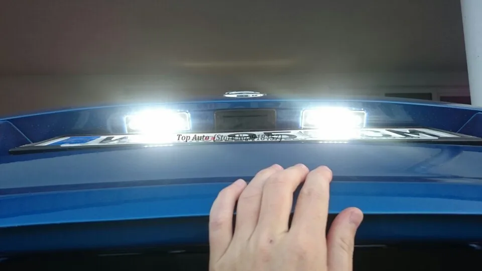 2 шт. Canbus Error Free автомобильный светодиодный номер номерной знак светильник Прямая