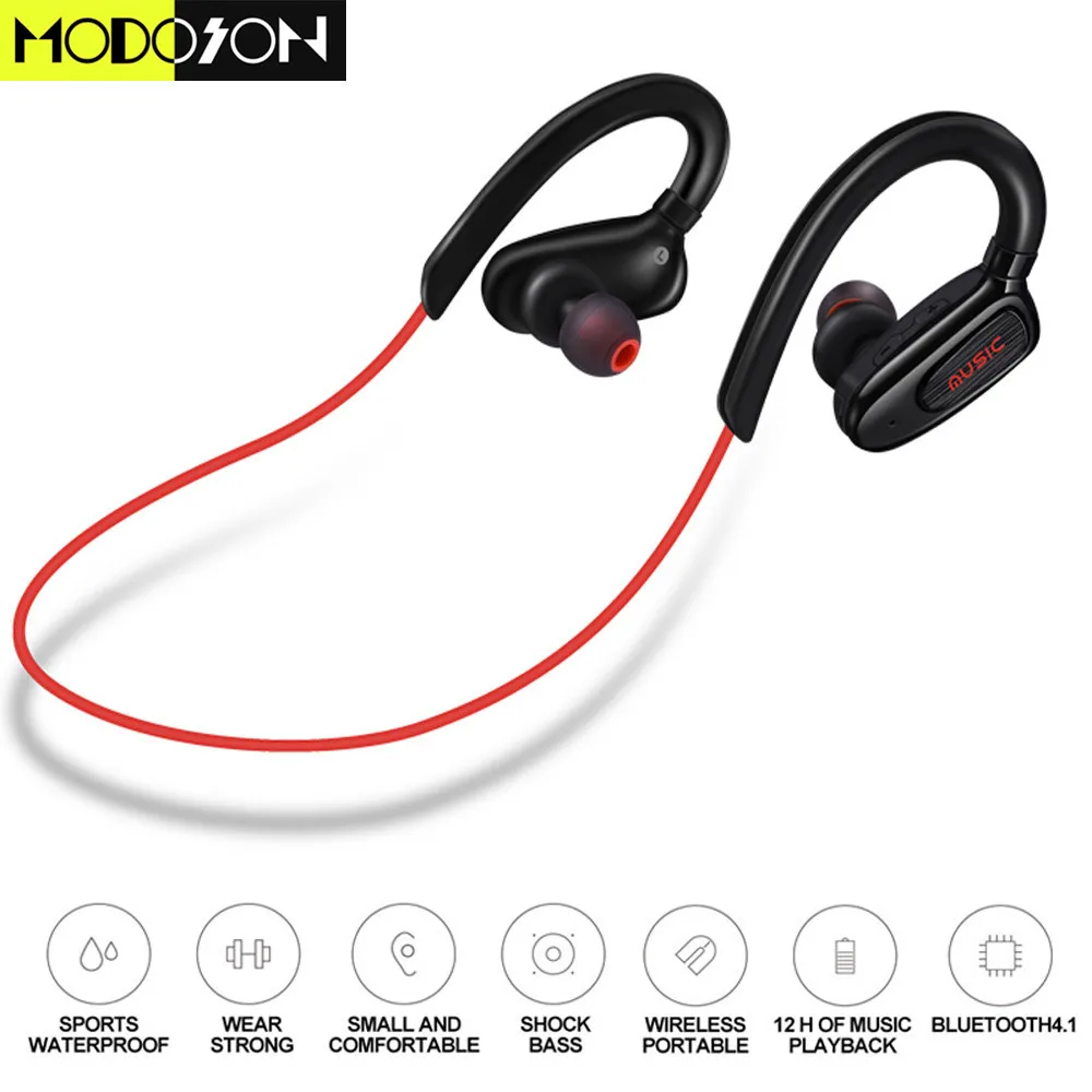 MODOSON Bluetooth наушники S5 водонепроницаемые беспроводные музыкальные портативные