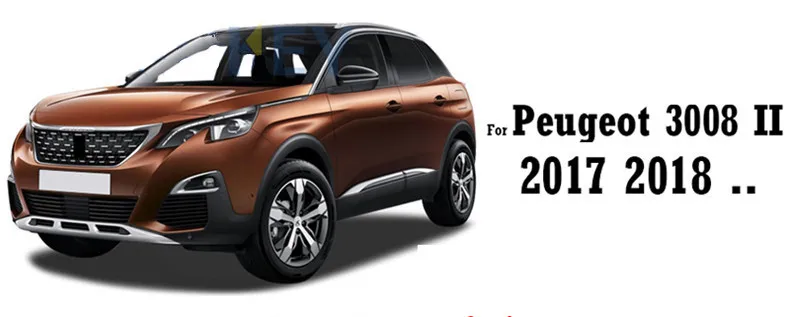 Кожаные автомобильные коврики подходят для Peugeot 3008 II 2017 2018 2019 автомобильный