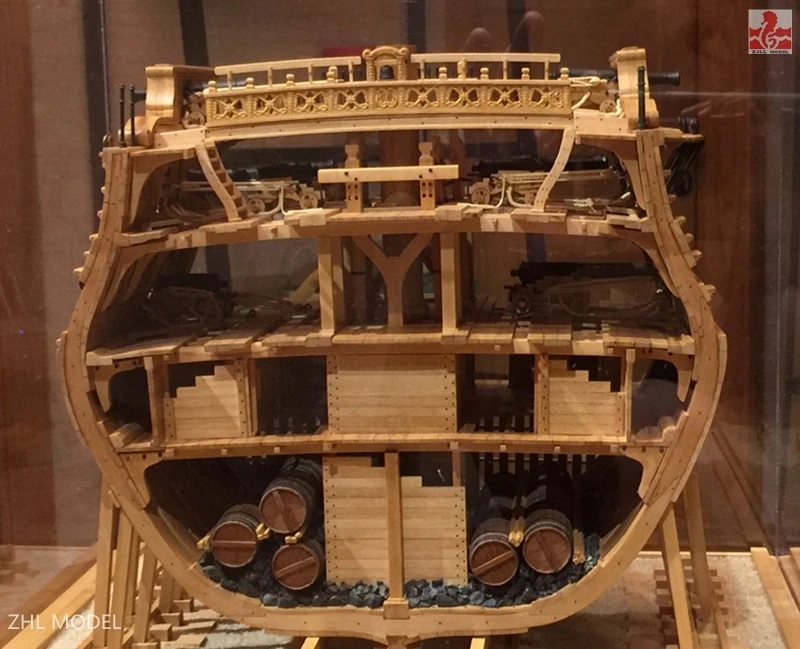 USS Bonhomme Ришар полный ребро сечение груша весы 1/48 деревянный комплект модели корабля