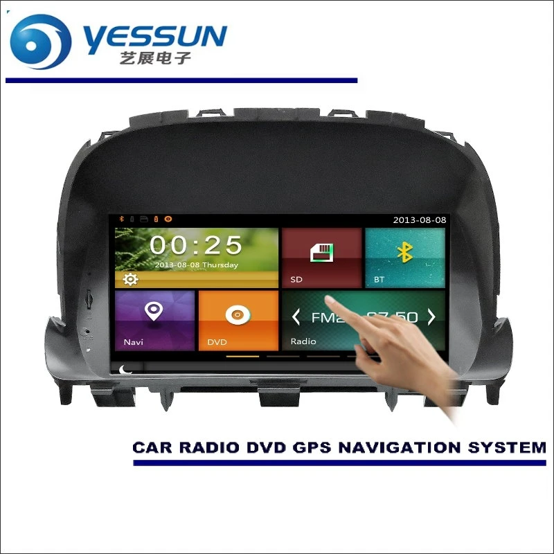 YESSUN для Vauxhall Mokka X/для Opel Mokka 2009~ автомобильный Радио CD DVD плеер усилители домашние HD ТВ экран gps навигации Аудио Видео