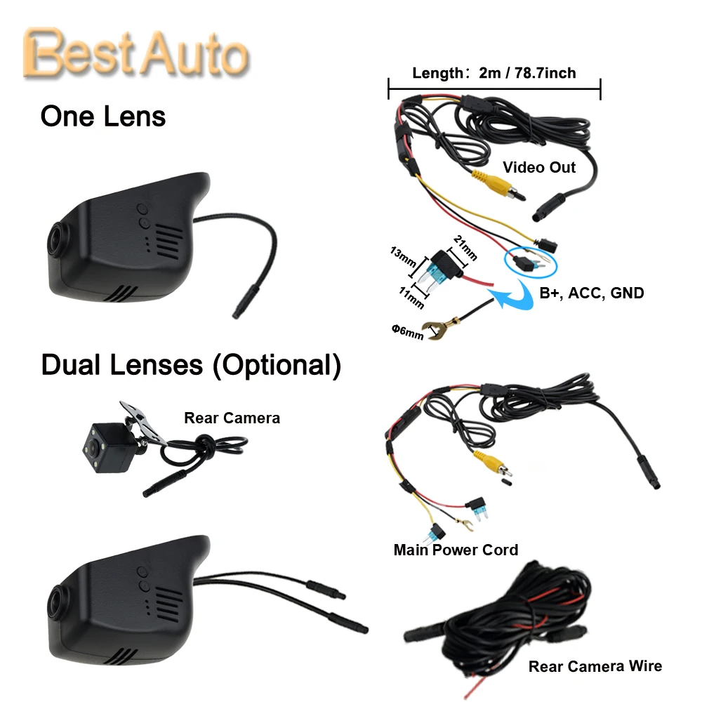 Автомобильный WiFi видеорегистратор 1920*1080P для Nissan March/Tiida/Sylphy/X-trail/Teana/Qashqai/Livina, скрытая установка, Sony IMX323 Novatek 96658.