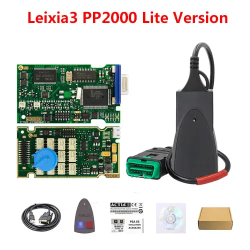 Lite version Lexia 3 PP2000 полный чип Diagbox V7.83 V48 V25 leixia3 pp2000 сканер lexia 3 для citroen/peugeot OBD2 OBDII диагностический инструмент - Цвет: Lite version