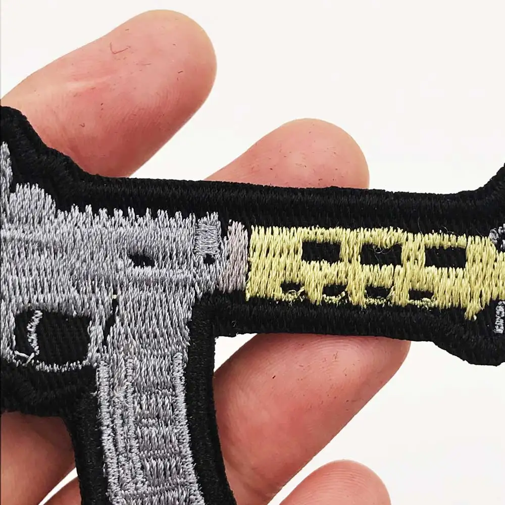 AR 15 патч вышитая аппликация этикетка для шитья панк байкерское патчи одежды