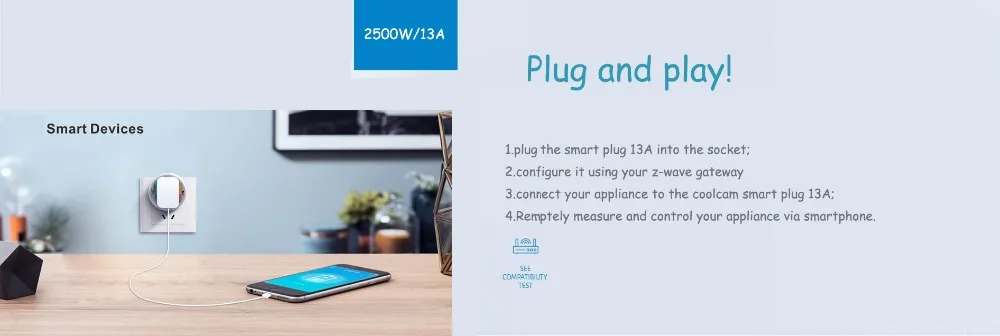 NEO Coolcam Z-WAVE плюс NAS-WR01ZE ЕС умная розетка питания домашняя Автоматизация сигнализация домашняя Z волна 868,4 МГц видео частота
