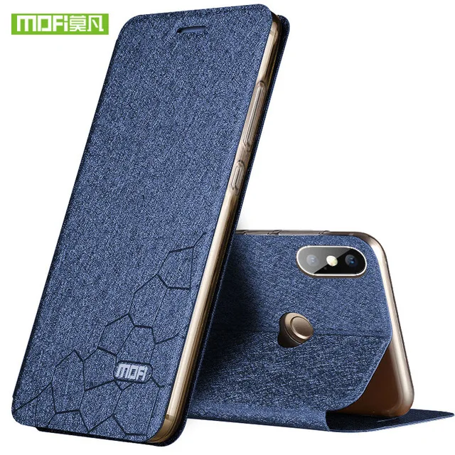 Blue Mofi для Xiaomi Redmi Note 5 Pro Чехол для Redmi Note 5 Pro роскошный силиконовый кожаный чехол-книжка для Redmi Note 5 Чехол - Цвет: Blue
