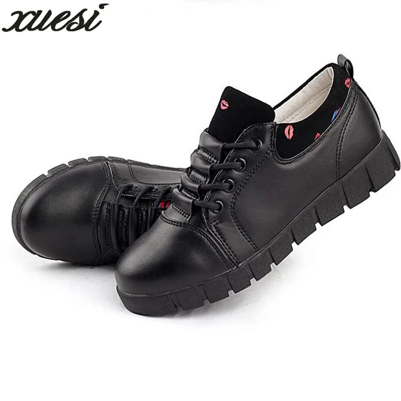 Xuesi 2018 Демисезонный Женские туфли-лодочки кожа Дамская обувь Zapatillas Mujer