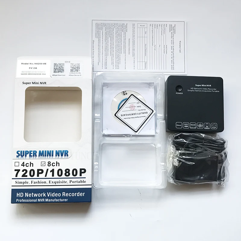 ONVIF мини NVR 8CH DVR VGA и HDMI 1080 P P2P облако сетевой видеорегистратор для IP