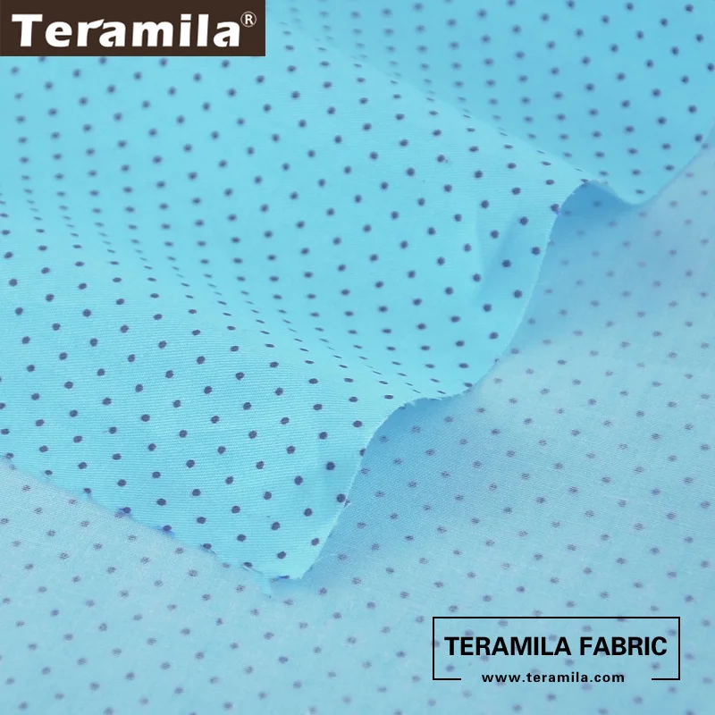 Хлопок Teramila ткань Tela с синим низом материал для стеганых изделий саржевая