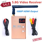 Видеоприемник FPV 5,8G 5,8 ГГц 48 каналов RC-HD 1080P HDMI выход и AV и кабели питания для FPV гоночного дрона