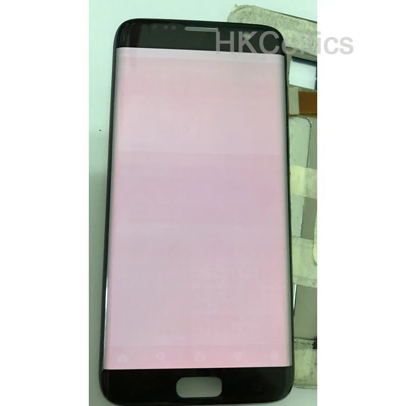 Для samsung S7 edge G935F G935A G935FD ЖК-дисплей+ дигитайзер с сенсорным экраном 5,5 ''Super AMOLED экран с красной тенью