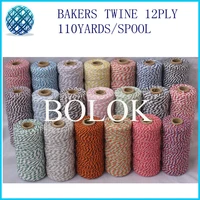55 kinds color cotton baker twine 110yardsspool 40pcslot colorful cotton rope