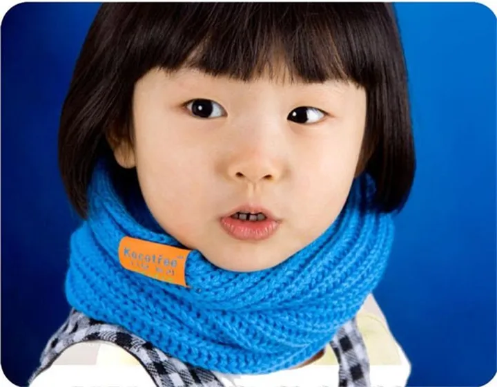 10 шт./лот детские вязаные шарфы с круглым кольцом новый стиль дизайнерский