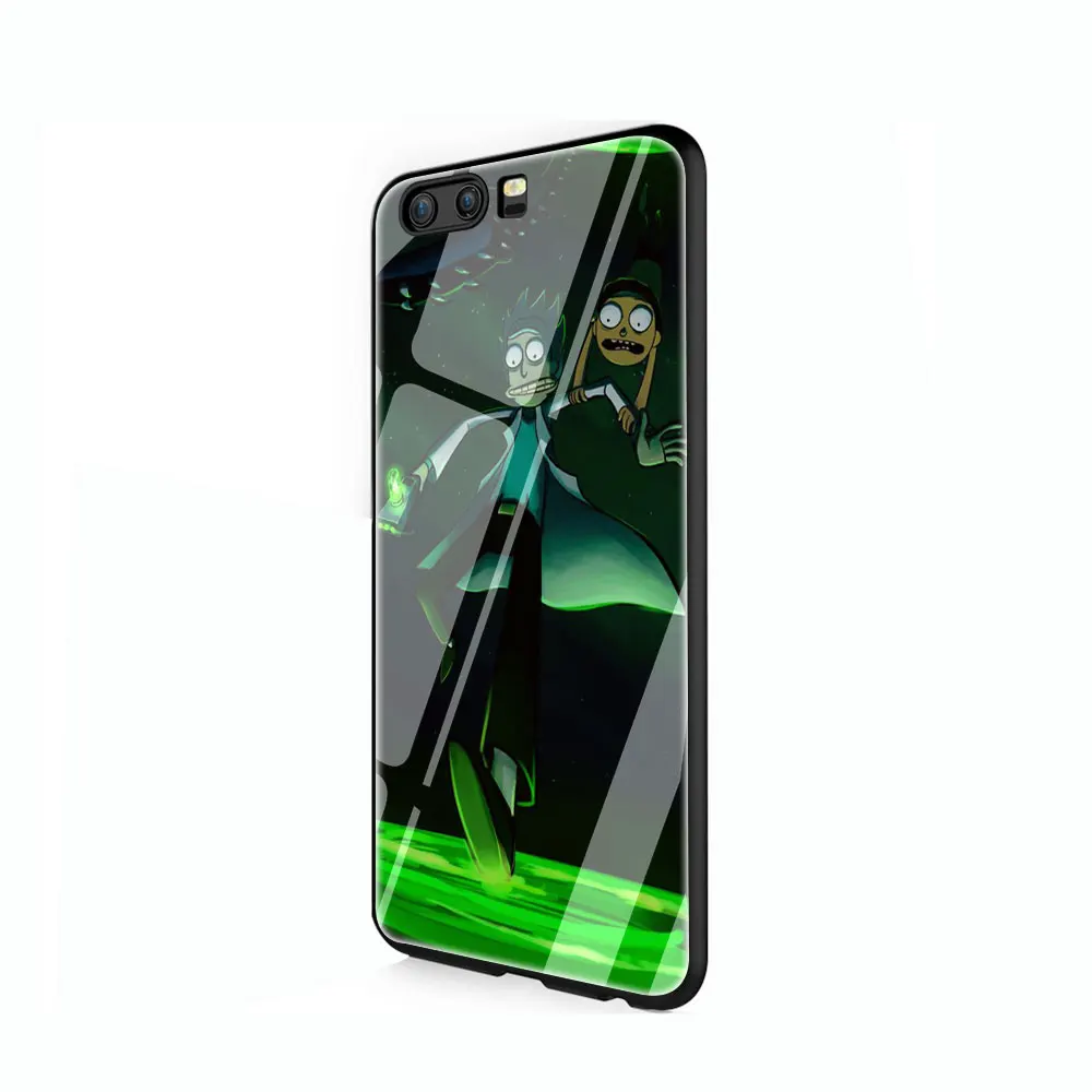 Рик и Морти, закаленное стекло, чехол для huawei P10 P20 P30 mate 20 Honor 9 10 Lite Pro 7A 8X P Smart