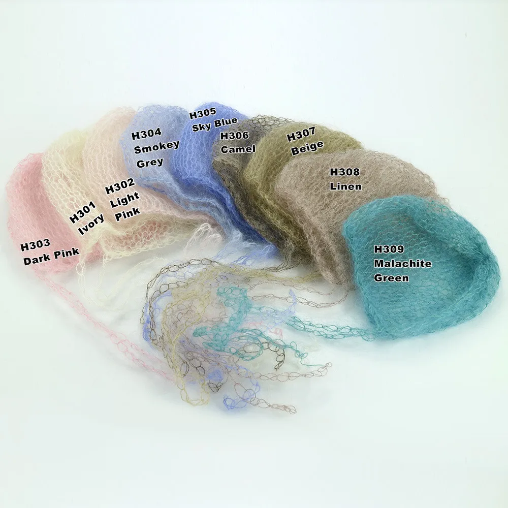 Don&ampJudy Newborn Hat Photo Prop Soft Mohair Bonnet Cap Hand Knitted Baby Photography Props Session 2021 | Детская одежда и