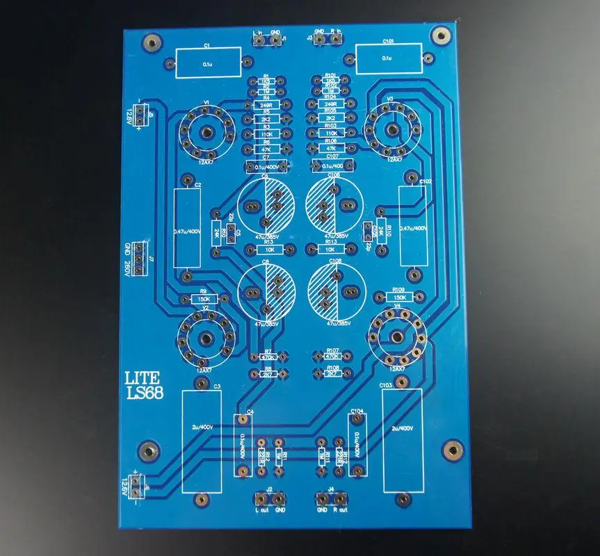 Трубчатый предусилитель LITE LS68 PCB пустая плата 12AX7 трубчатый PCB|Печатные платы| |