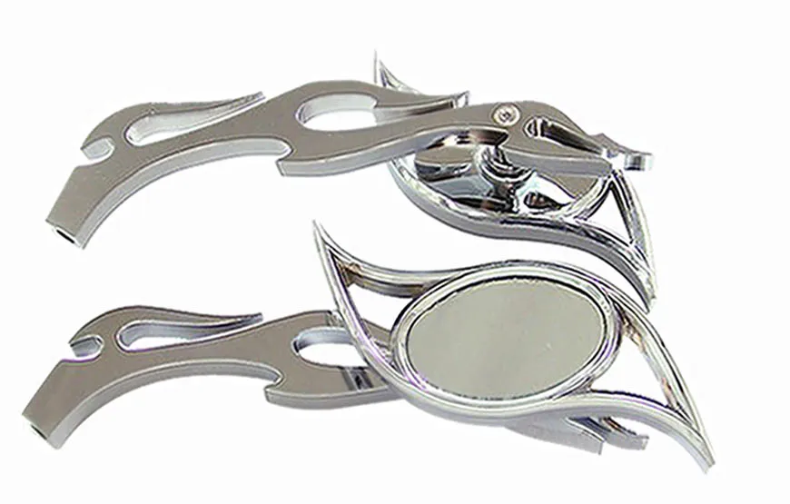 Tear Drop Chrome Мотоцикл Зеркала Для Yamaha Virago XV 250 500 535 700 750 920 1100|motorcycle mirror|chrome motorcycle