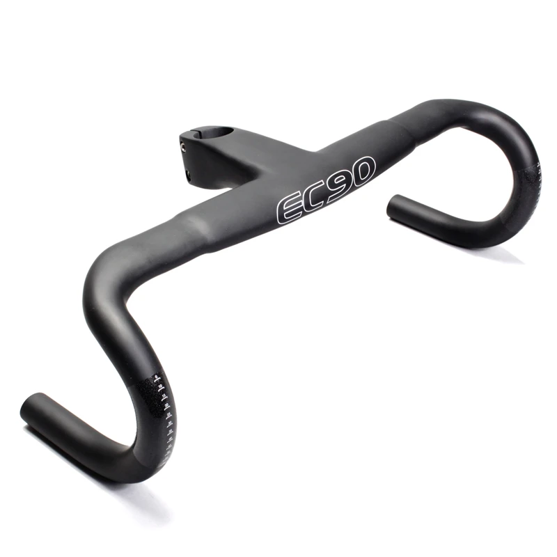 УГЛЕРОДНЫЙ дорожный руль balugoe Carbon black rider встроенный в новый стержень углеродное