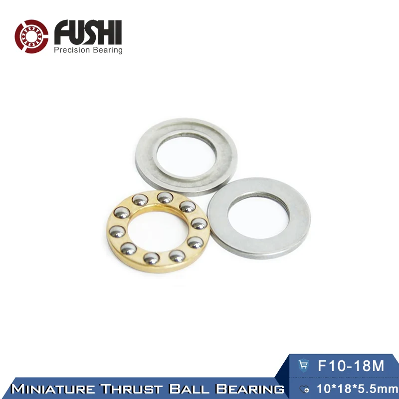 F10-18M подшипник 10*18*5,5 мм(10 шт.) ABEC-1 миниатюрный F10 18 м упорный осевой F10 18 м шарикоподшипники с канавками