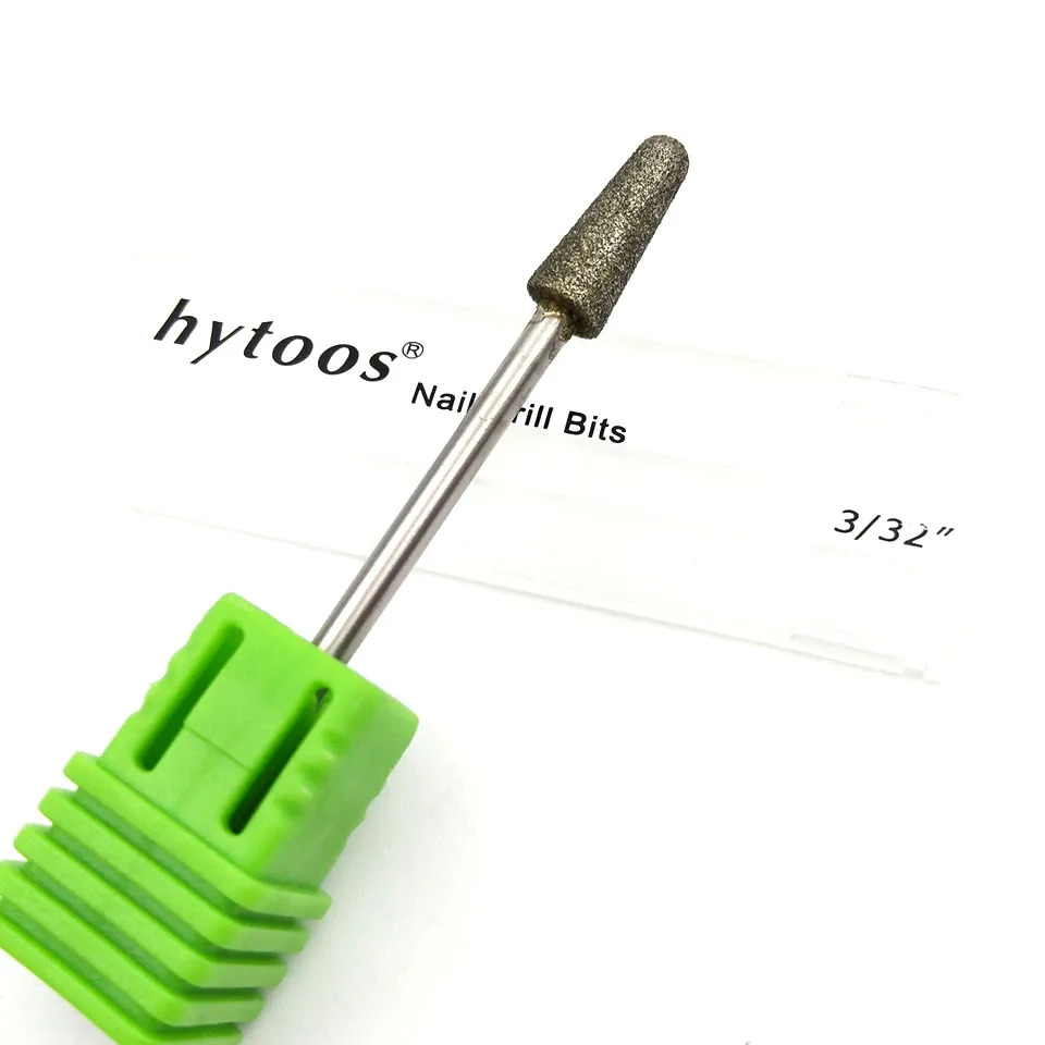 HYTOOS 5*12 мм колонки Алмаз Nail сверло 3/32 &quotповоротный Алмазная фреза Маникюр фрезы