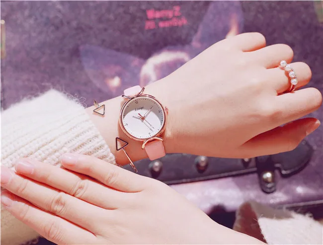 Montre Femme простой модный дизайн женские кварцевые часы женские кожаные Наручные часы качественные повседневные женские часы Zegarek Damski
