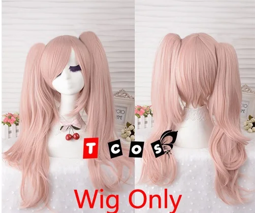 Wig Only Danganronpa косплей аниме Dangan Ronpa Дзюнко Эносима Косплей Костюм Школьная форма игровые наряды костюмы реквизит Монокума заколки - Цвет: Wig Only