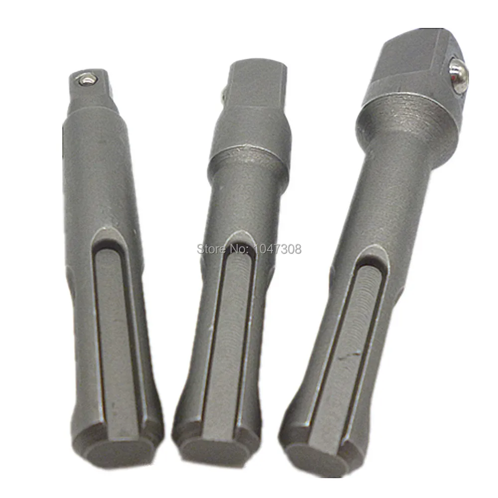 SDS плюс гнездо набор драйверов 3 шт. 1/4 &quot3/8" 1/2 "дрель Зажимы Молотки сверла бит