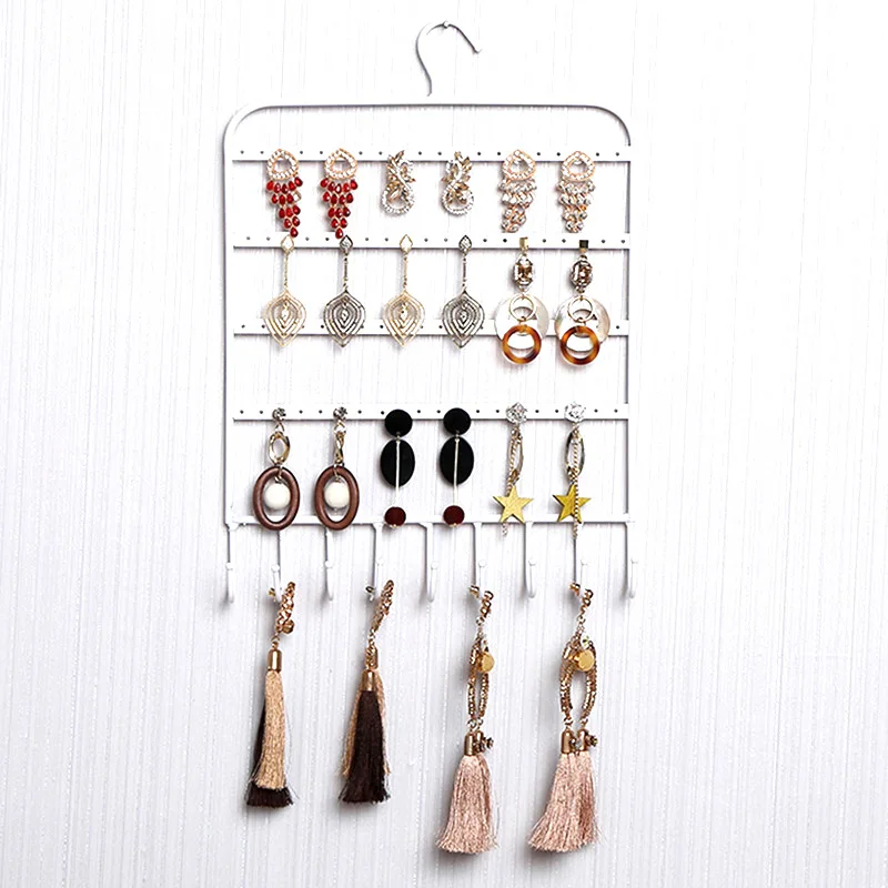 Jewelry Earring Necklace Hanger Holder Storage Organizer Packaging Display Rack Hooks Wall Mount Hat Key Hook | Дом и сад