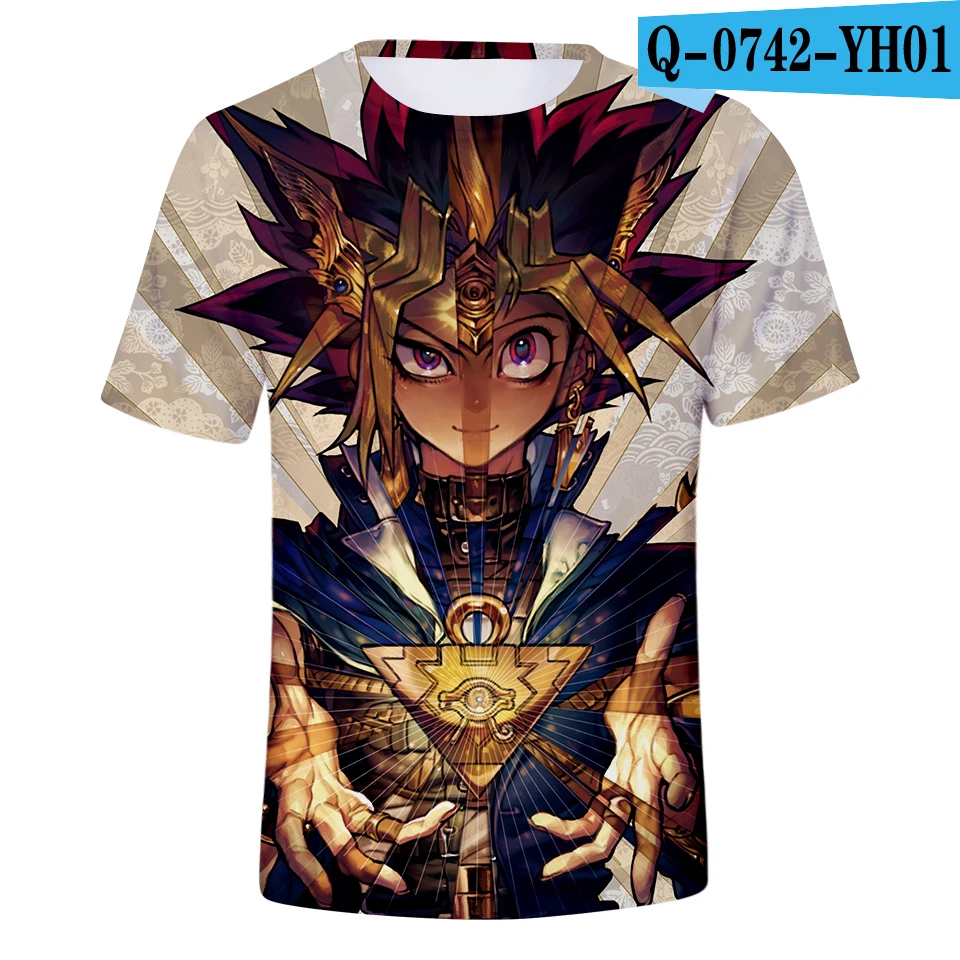 Новые мужские/женские игры Duel Monster персонажи Paparazzi футболка Yu Gi Oh Monster аниме 3D печать футболки Harajuku - Цвет: Q0742