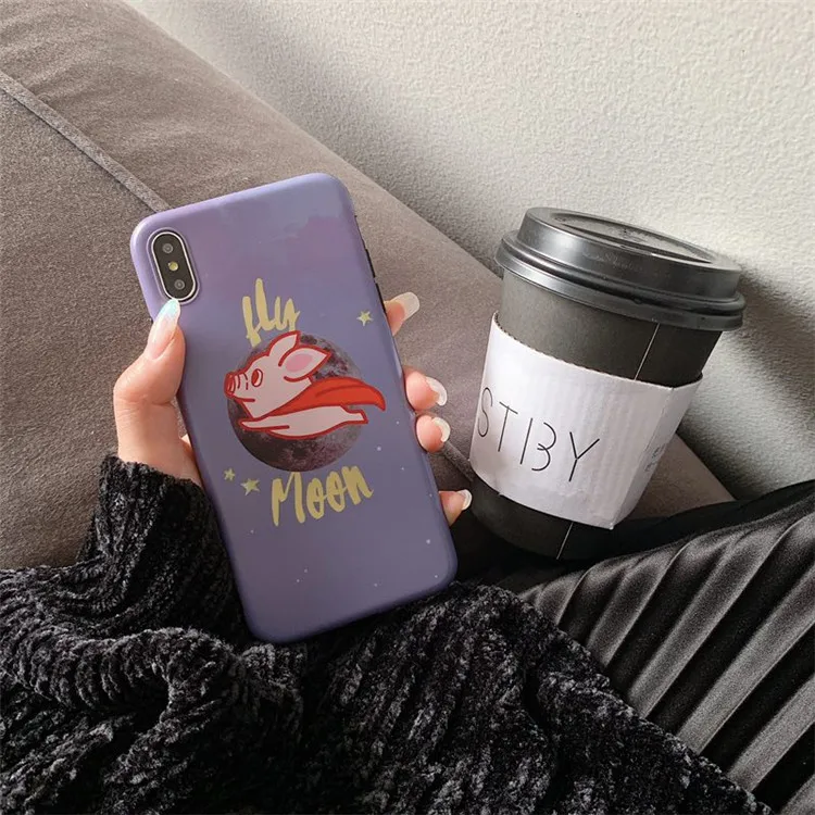 Cute Animation Cartton Dumbo Phone Case For iPhone 7 Puls 6 6S 8 X XS XR Xsmax Cases Matte Soft Silicone Back Cover |