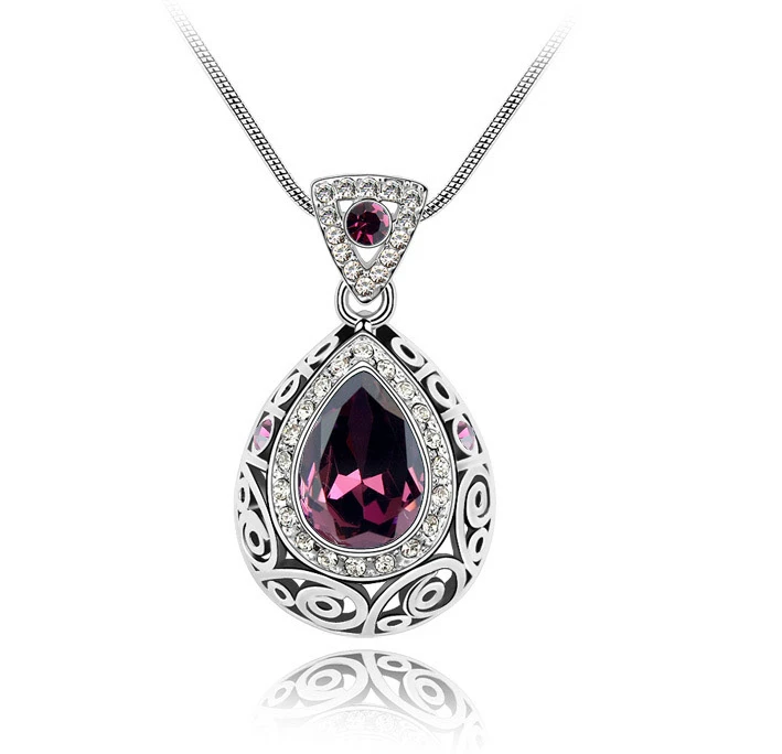 Ожерелье с подвеской австрийским кристаллом|designer jewelry|fashion jewelryjewelry design |