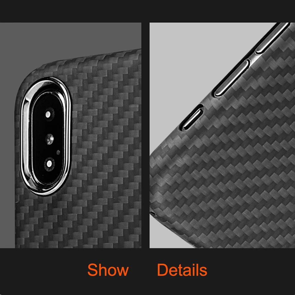 0 7 мм ультра тонкий роскошный чехол из углеродного волокна для iPhone XR XS MAX
