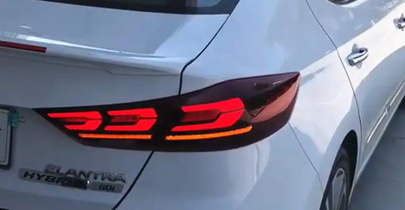 2 шт. автомобильные задние фары в сборе для hyundai Elantra AD 12 в задний фонарь стоп-сигнал автомобильные аксессуары