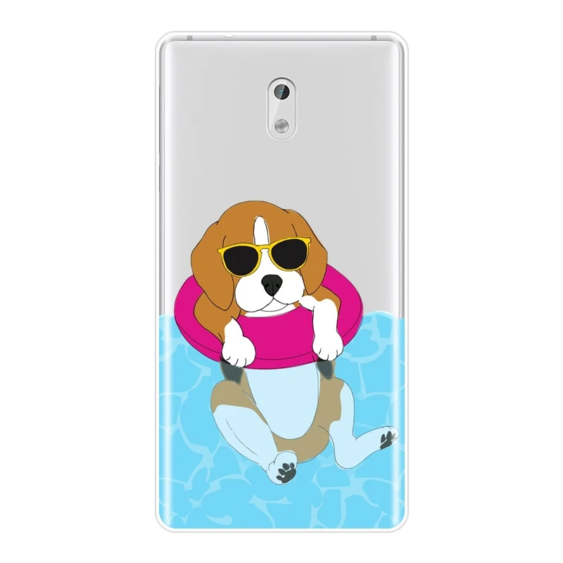 Задняя крышка из ТПУ для Nokia X6 7 Plus силиконовый мягкий чехол телефона с рисунком
