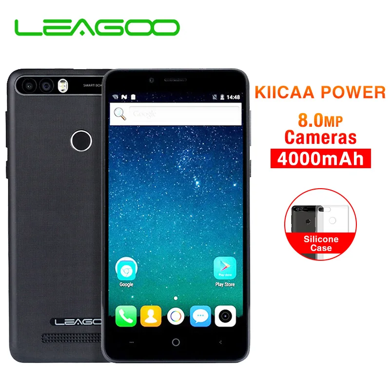 LEAGOO KIICAA мощность 5 0 дюймов мобильный телефон Android 7 двойной камера 4000 мАч MT6580A 4
