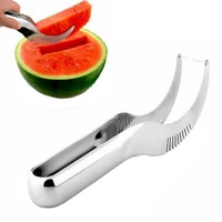 stainless steel watermelon slicer fruit knife cutter and ice cream ballers melon scoop kitchen bar tools dropshipper