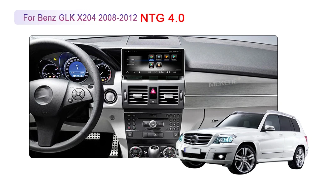 MEKEDE Android 7,1 автомобильный мультимедийный плеер для Benz GLK X204 2008-2012 10,25 дюймов сенсорный экран gps-навигация, радио, стерео тире