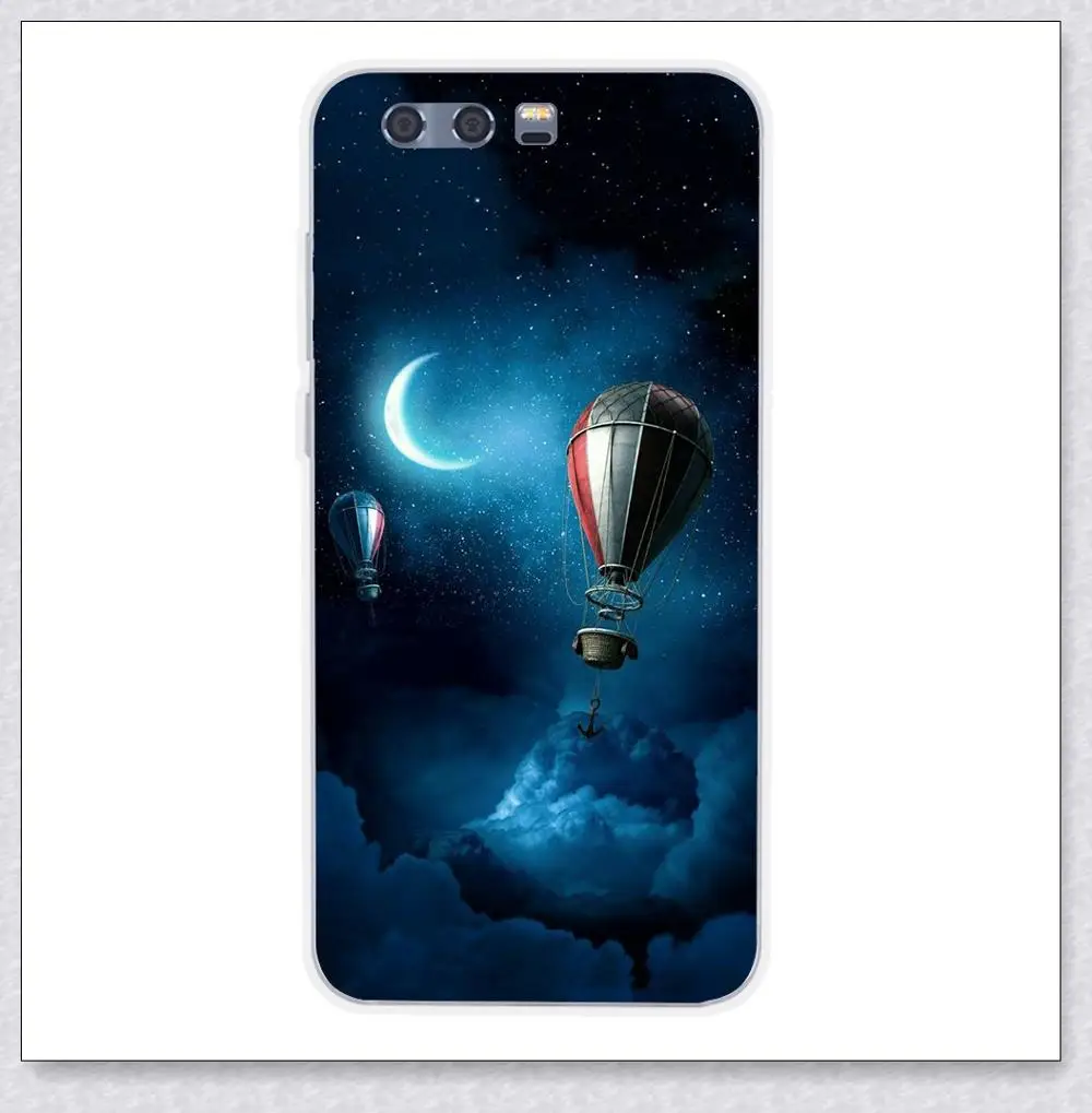 fire balloon Чехол для huawei Honor 9, чехол из мягкого ТПУ силикона, крутая Роскошная защитная задняя крышка для huawei Honor 9, Премиум чехлы для телефонов, Capas - Цвет: fire balloon