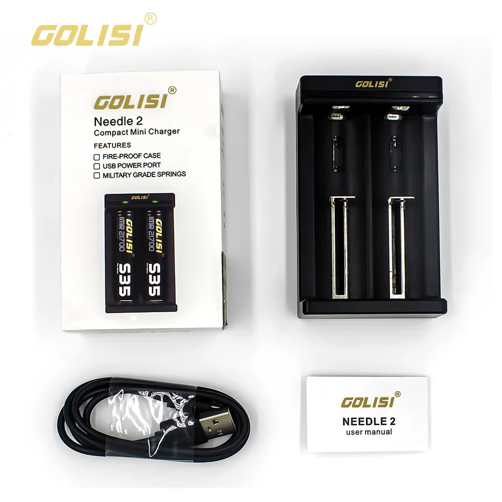 Golisi Needle1 Needle2 перезаряжаемые аккумуляторные зарядные устройства с USB портом