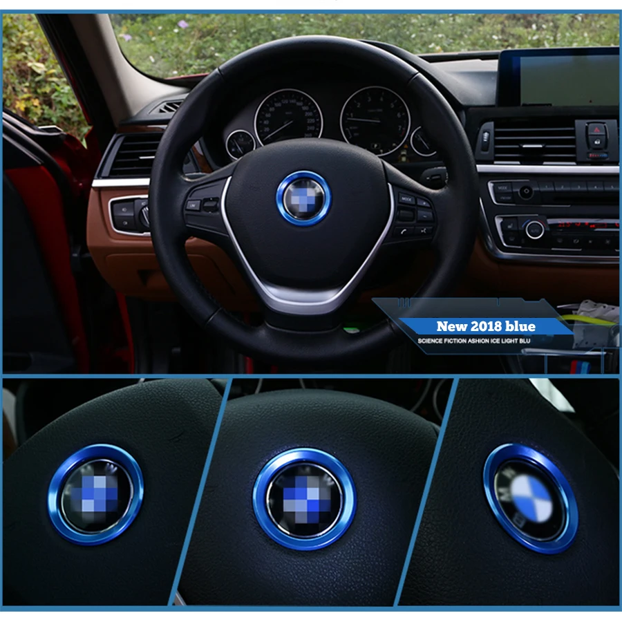 Автомобильный руль 3D из нержавеющей стали автомобильные наклейки